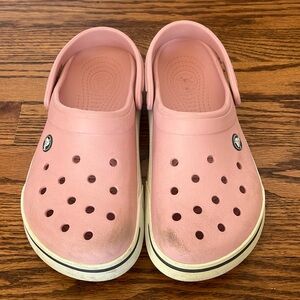 pink crocs